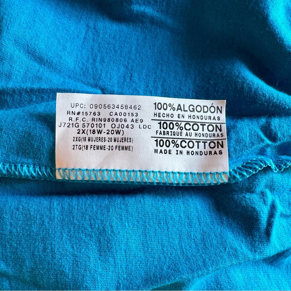 1 set of 2 Just My Size long sleeve 100% cotton tees 2X - Picture 7 of 9